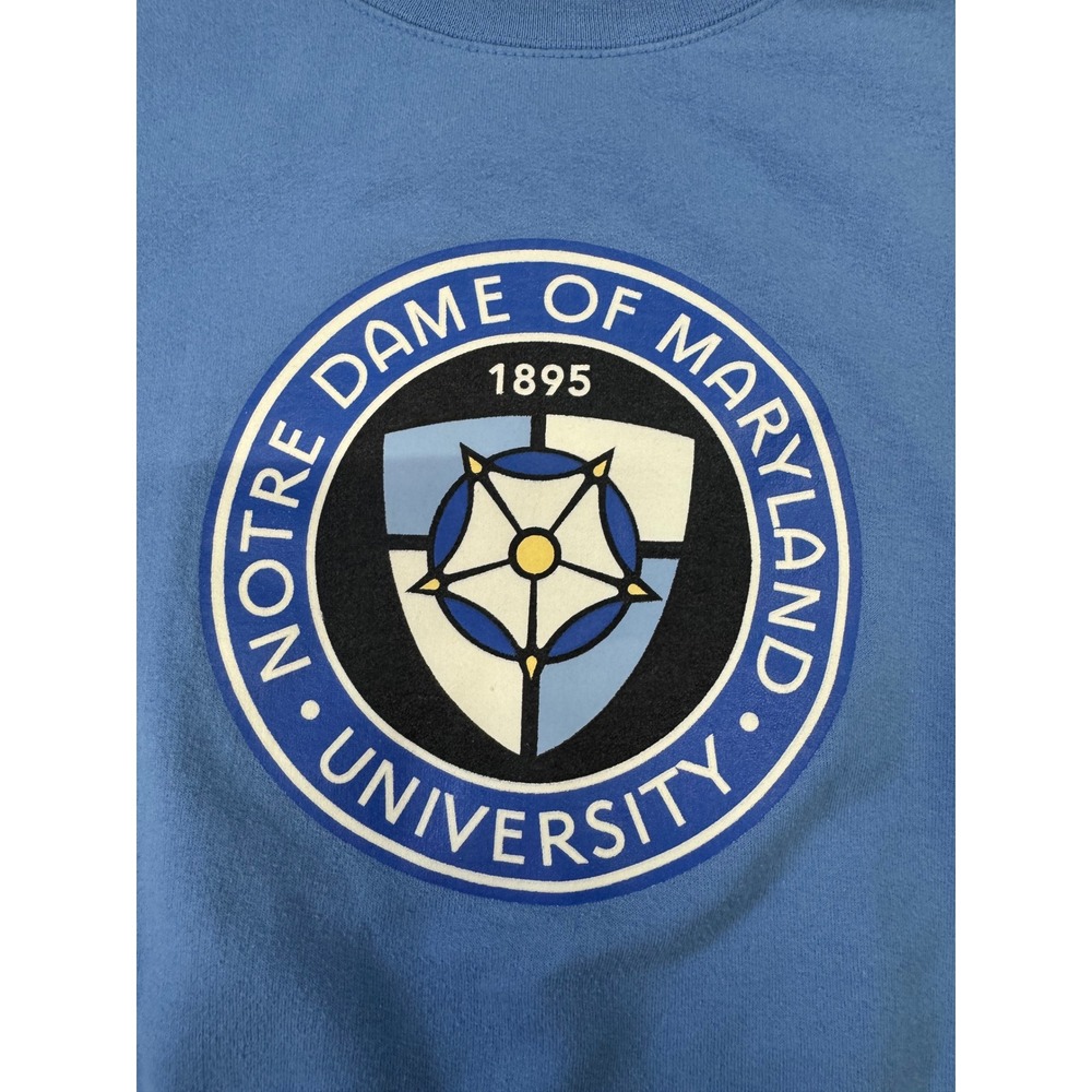 Champion Notre Dame of Maryland University Eco Fleece Sweatshirt Blue XL - Picture 4 of 6